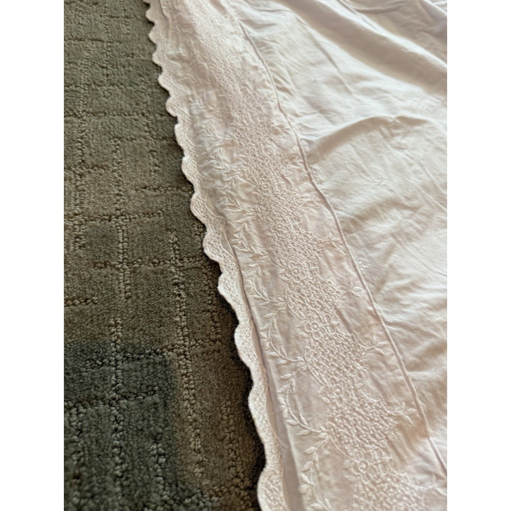 Rachel Ashwell Simply Shabby Chic Pink‎ Embroidered Batiste Cotton TWIN Duvet - Picture 3 of 8